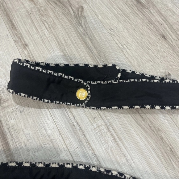 Chanel Boutique Vintage Trench Coat Gold Buttons Women’s Jacket Rare Authentic - Picture 14 of 16